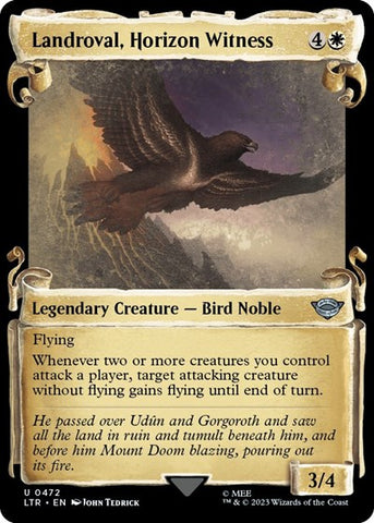 Landroval, Horizon Witness (Showcase Scrolls) (Universes Beyond: The Lord of the Rings: Tales of Middle-earth) Near Mint Foil