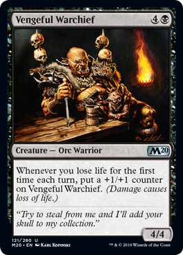 Vengeful Warchief (Magic 2020 Core Set) Near Mint Foil