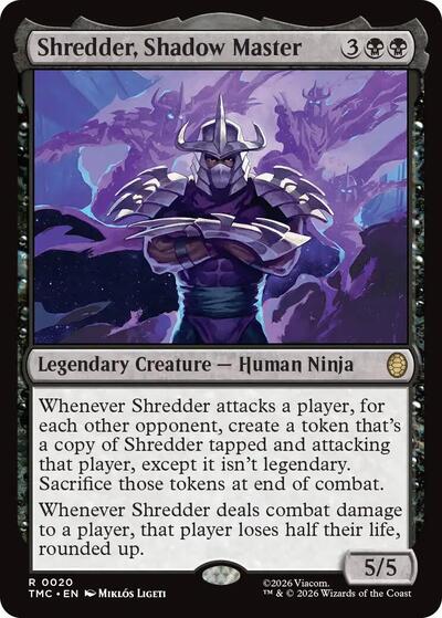 Shredder, Shadow Master (Commander: Teenage Mutant Ninja Turtles) Near Mint Foil