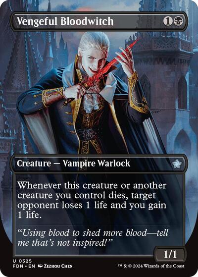 Vengeful Bloodwitch (Borderless) (Foundations) Near Mint