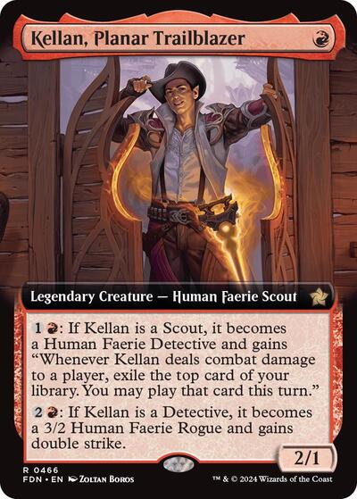 Kellan, Planar Trailblazer (Extended Art) (Foundations) Near Mint