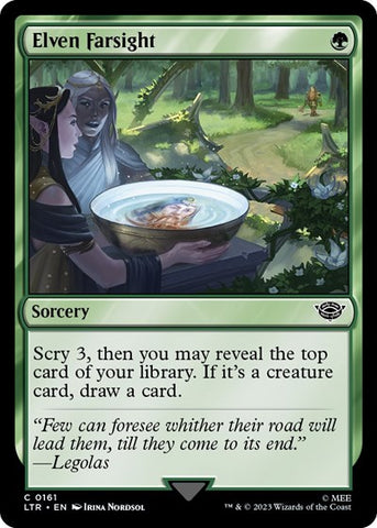 Elven Farsight (Universes Beyond: The Lord of the Rings: Tales of Middle-earth) Near Mint Foil