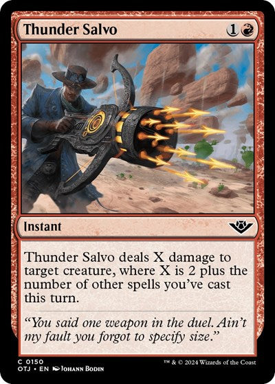 Thunder Salvo (Outlaws of Thunder Junction) Near Mint Foil