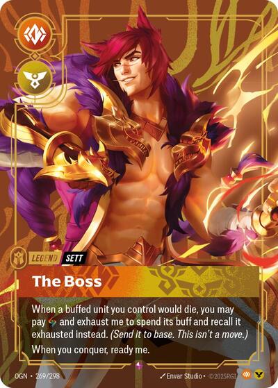Sett The Boss (Origins) Near Mint Foil