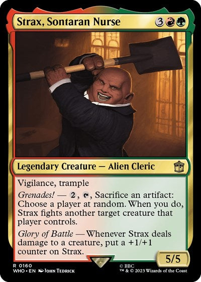 Strax, Sontaran Nurse (Universes Beyond: Doctor Who) Near Mint Foil