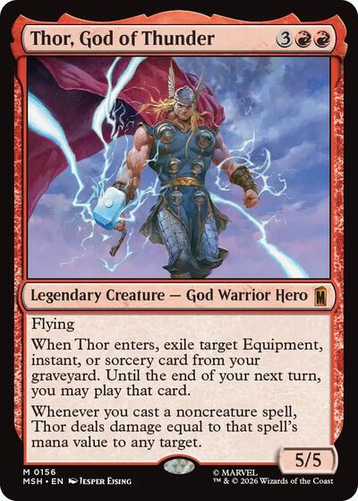 Thor, God of Thunder (Marvel Super Heroes) Near Mint Foil