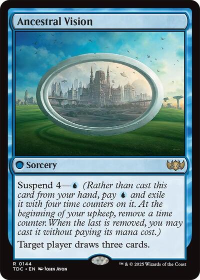 Ancestral Vision (Commander: Tarkir: Dragonstorm) Near Mint
