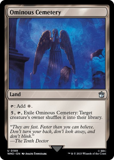 Ominous Cemetery (Universes Beyond: Doctor Who) Near Mint