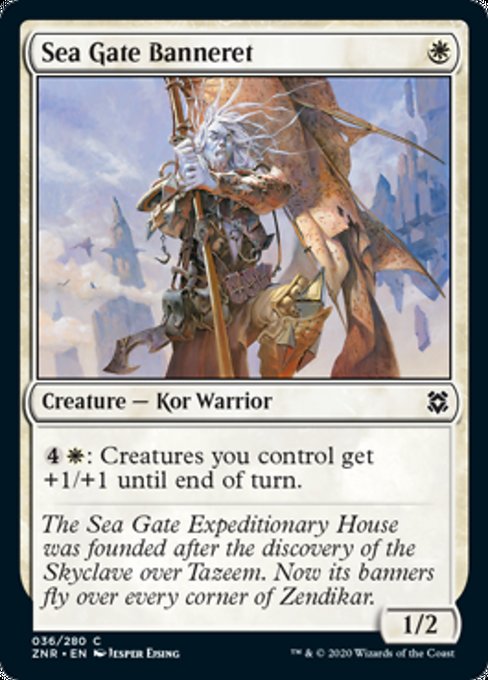 Sea Gate Banneret (Zendikar Rising) Near Mint Foil