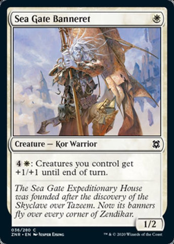 Sea Gate Banneret (Zendikar Rising) Near Mint Foil
