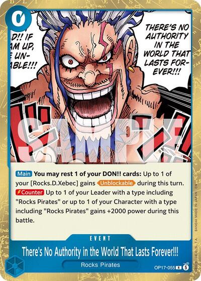 There's No Authority in the World That Lasts Forever!!! (The World's Strongest Warriors) Near Mint Foil