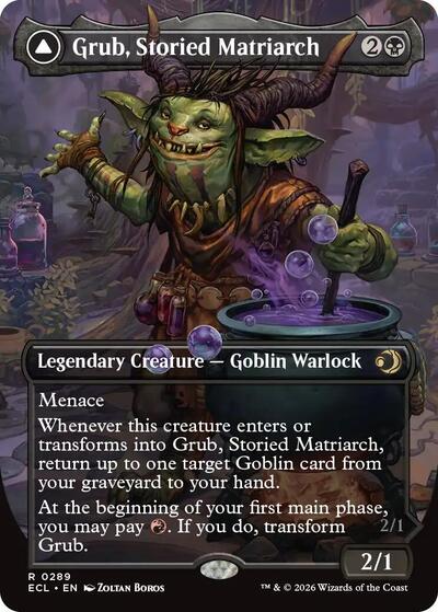 Grub, Storied Matriarch (Borderless) (Lorwyn Eclipsed) Near Mint