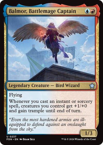 Balmor, Battlemage Captain (Foundations) Near Mint Foil