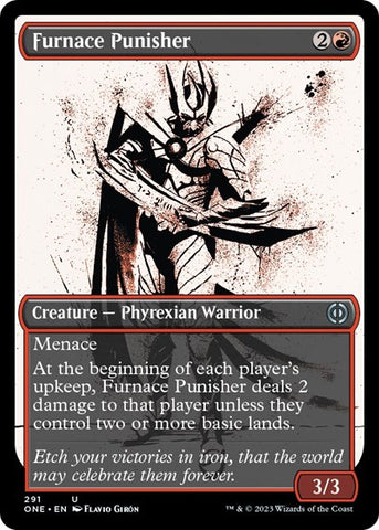 Furnace Punisher (Showcase) (Phyrexia: All Will Be One) Near Mint Foil