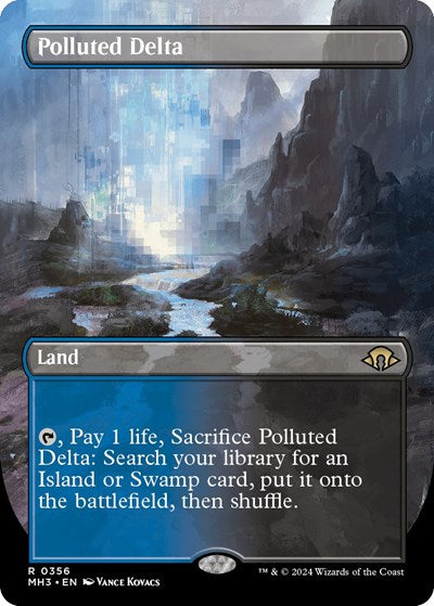 Polluted Delta (Borderless) (Modern Horizons 3) Near Mint