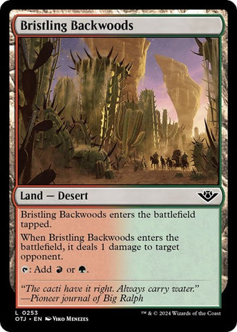 Bristling Backwoods (Outlaws of Thunder Junction) Near Mint Foil