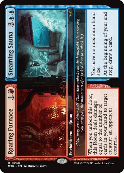 Roaring Furnace / Steaming Sauna (Duskmourn: House of Horror) Near Mint
