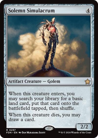 Solemn Simulacrum (Foundations) Near Mint