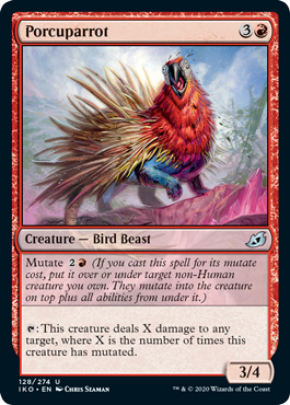 Porcuparrot (Ikoria: Lair of Behemoths) Near Mint Foil