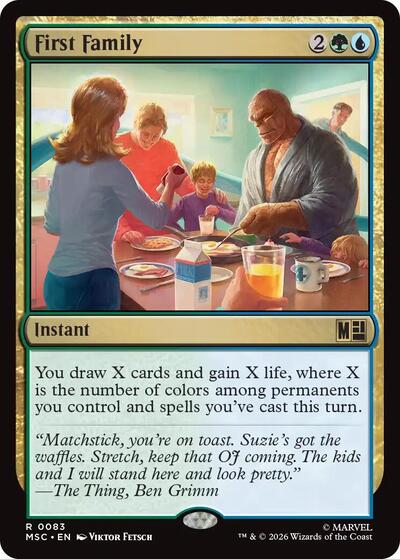 First Family (Surge Foil) (Commander: Marvel Super Heroes) Near Mint Foil