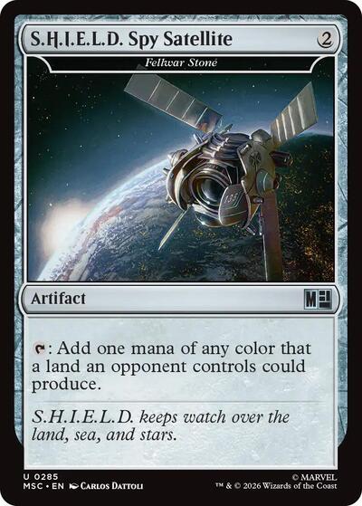 S.H.I.E.L.D. Spy Satellite - Fellwar Stone (Surge Foil) (Commander: Marvel Super Heroes) Near Mint Foil