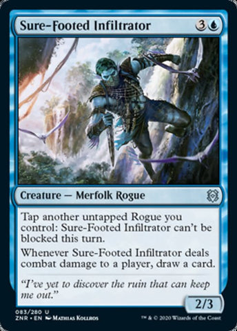 Sure-Footed Infiltrator (Zendikar Rising) Near Mint Foil