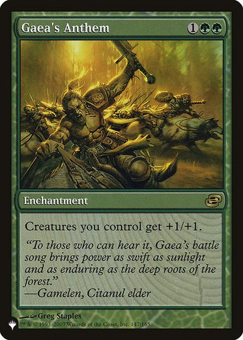 Gaea's Anthem (The List) Near Mint