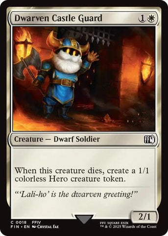 Dwarven Castle Guard (Universes Beyond: FINAL FANTASY) Near Mint Foil