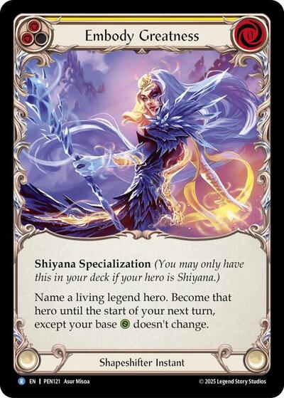 Embody Greatness (Yellow) (Compendium of Rathe) Near Mint Foil