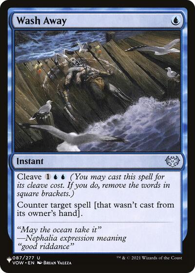 Wash Away (The List) Near Mint