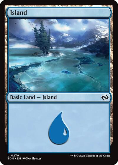 Island (0279) (Tarkir: Dragonstorm) Near Mint