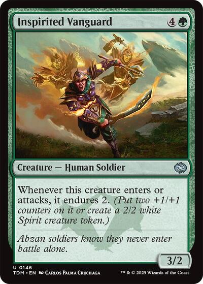 Inspirited Vanguard (Tarkir: Dragonstorm) Near Mint Foil