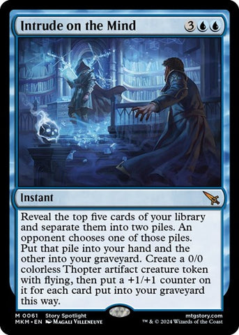 Intrude on the Mind (Murders at Karlov Manor) Near Mint Foil