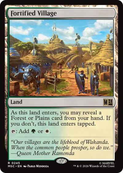 Fortified Village (Commander: Marvel Super Heroes) Near Mint