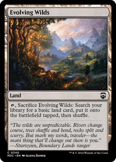 Evolving Wilds (Commander: Modern Horizons 3) Near Mint