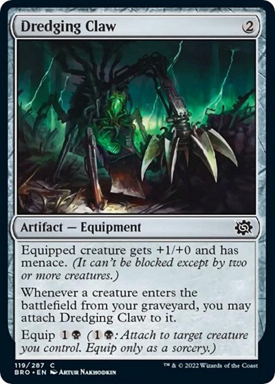 Dredging Claw (The Brothers' War) Light Play Foil
