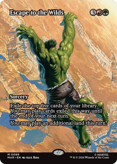 Escape to the Wilds (Borderless) (Marvel Eternal-Legal) Near Mint