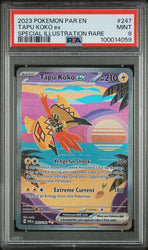 2023 POKEMON PAR EN-PARADOX RIFT 247 TAPU KOKO EX SIR PSA 9
