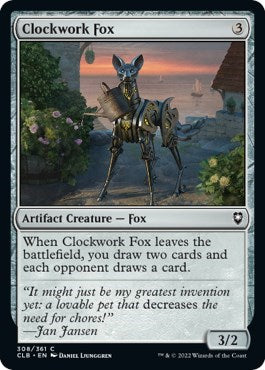 Clockwork Fox (Commander Legends: Battle for Baldur's Gate) Near Mint Foil