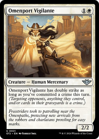 Omenport Vigilante (Outlaws of Thunder Junction) Near Mint Foil