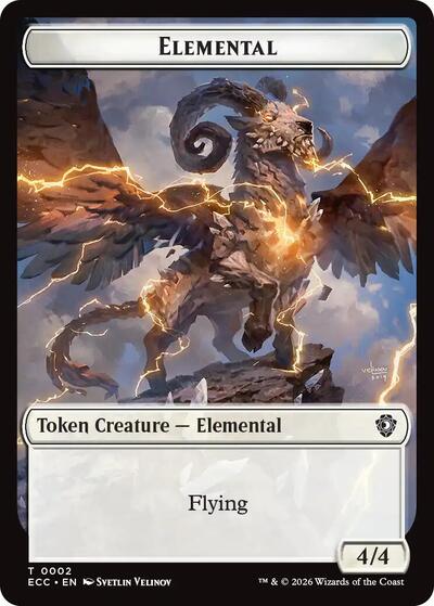 Elemental (0002) / Plant Double-Sided Token (Commander: Lorwyn Eclipsed) Near Mint