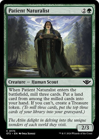 Patient Naturalist (Outlaws of Thunder Junction) Near Mint Foil