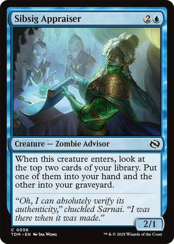Sibsig Appraiser (Tarkir: Dragonstorm) Near Mint Foil