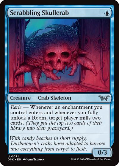 Scrabbling Skullcrab (Duskmourn: House of Horror) Near Mint Foil