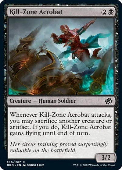 Kill-Zone Acrobat (The Brothers' War) Light Play Foil