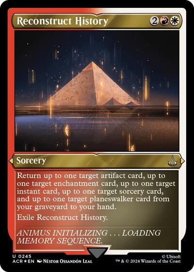 Reconstruct History (Foil Etched) (Universes Beyond: Assassin's Creed) Near Mint Foil