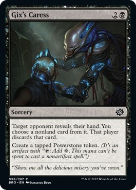 Gix's Caress (The Brothers' War) Light Play Foil