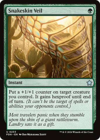 Snakeskin Veil (Foundations) Near Mint Foil