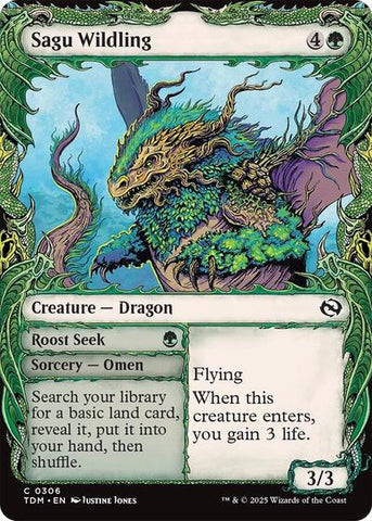 Sagu Wildling (Showcase) (Tarkir: Dragonstorm) Near Mint Foil