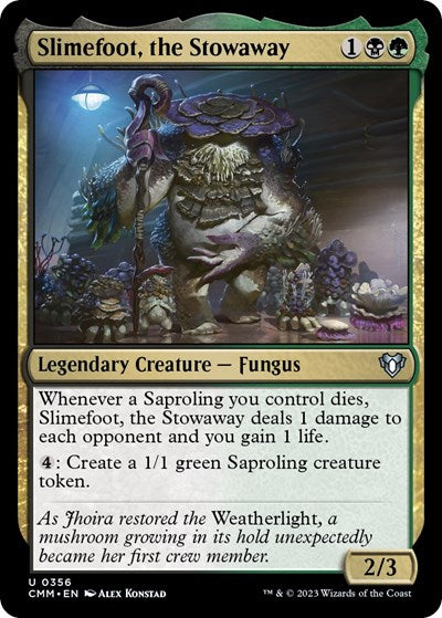 Slimefoot, the Stowaway (Commander Masters) Light Play Foil